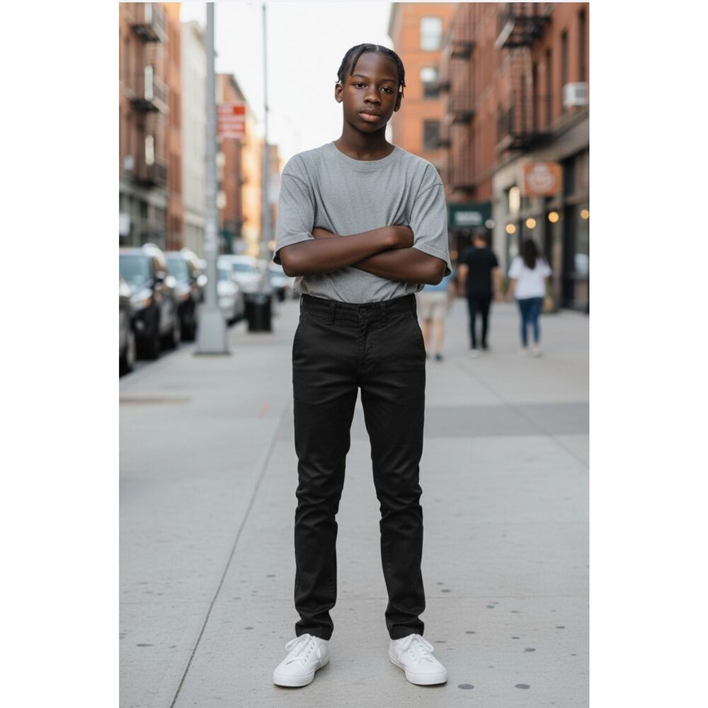Gap Kids Boys True Black Trousers Size 5 Youth. NWT. Preppy Tailored Style